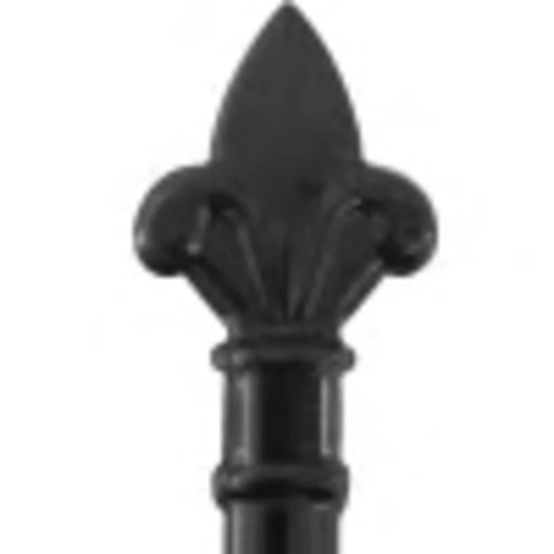 vidaXL divviru žoga vārti ar pīķiem augšpusē, melni, 3x2 m, tērauds