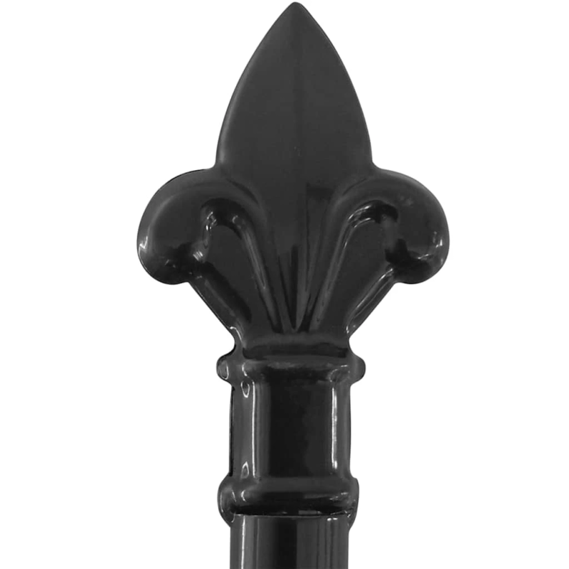 vidaXL dārza vārti ar pīķiem augšpusē, divviru, 400x200 cm