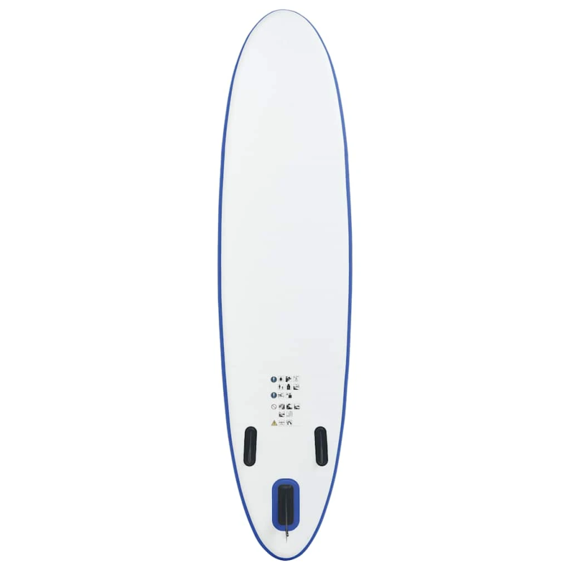 vidaXL SUP dēlis, piepūšams, zils ar baltu