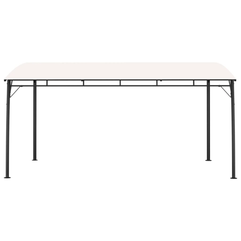 vidaXL dārza nojume, 4x3x2,55 m, krēmkrāsas