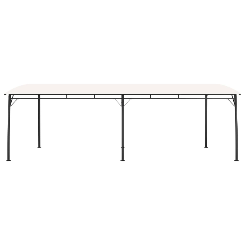 vidaXL dārza nojume, 6x3x2,55 m, krēmkrāsas