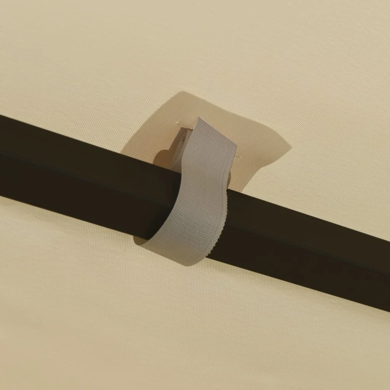 vidaXL dārza nojume, 3x3 m, krēmkrāsas