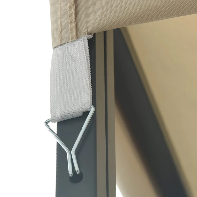 vidaXL dārza nojume, 3x3 m, krēmkrāsas