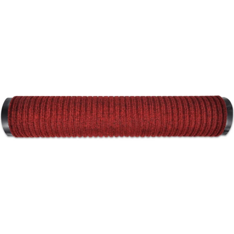 vidaXL durvju paklājs, sarkans, 117x220 cm, PVC