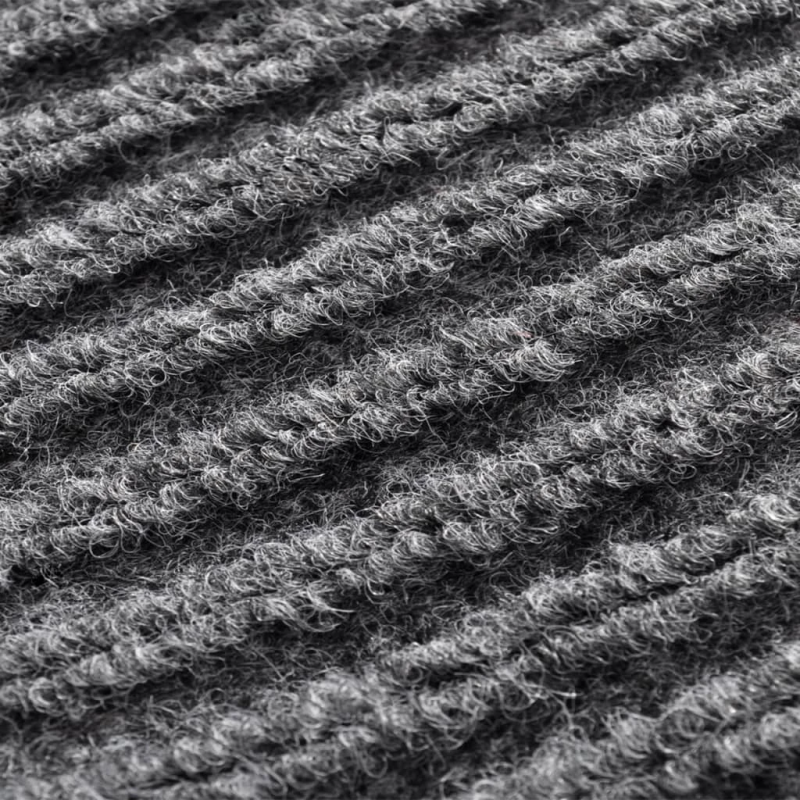 vidaXL durvju paklājs, pelēks, 117x220 cm, PVC