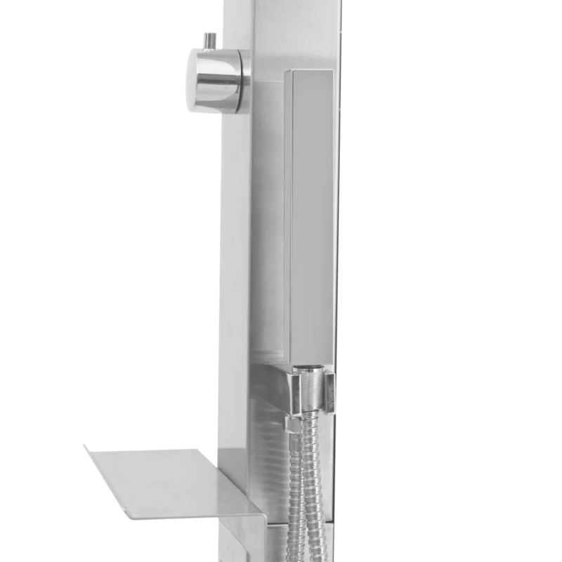 vidaXL dārza duša, nerūsējošs tērauds, taisna forma