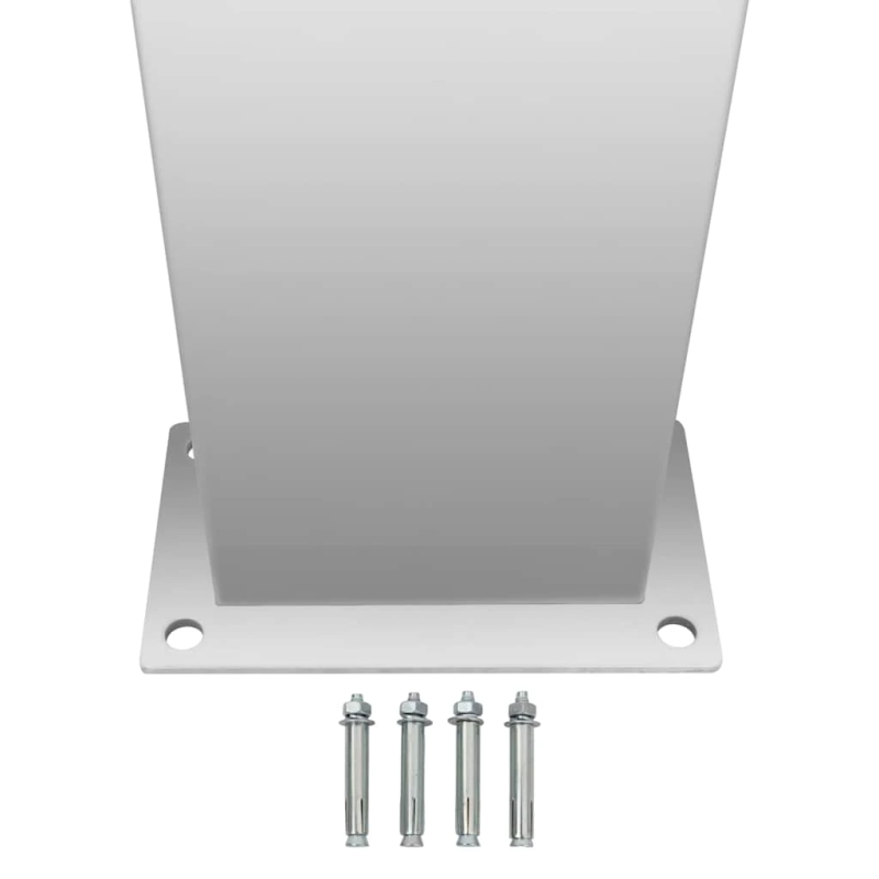 vidaXL dārza duša, nerūsējošs tērauds, kvadrāta forma