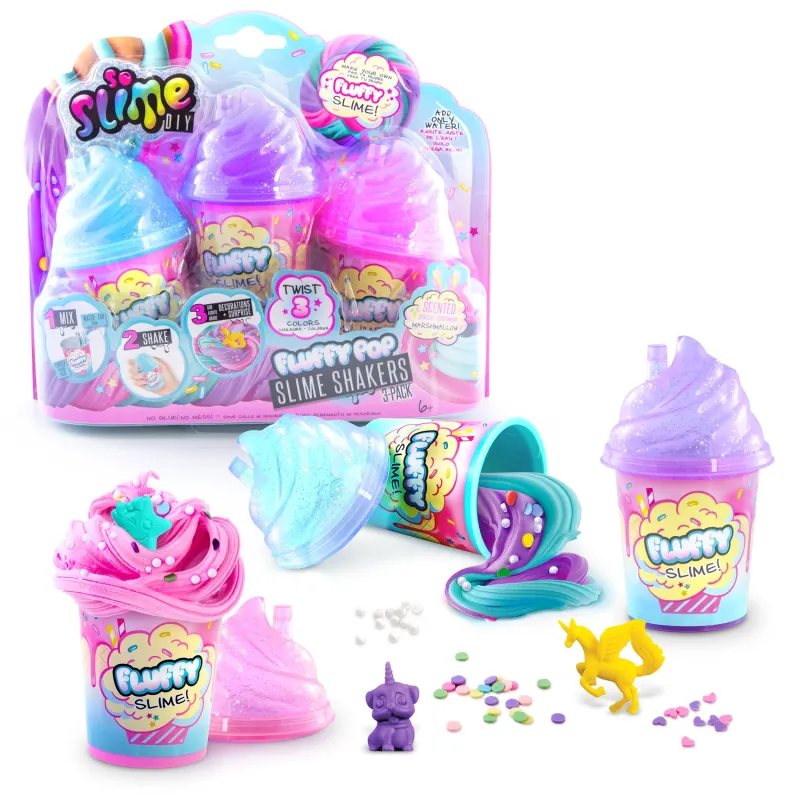 SO SLIME Pūkainās gļotas, 3-paka