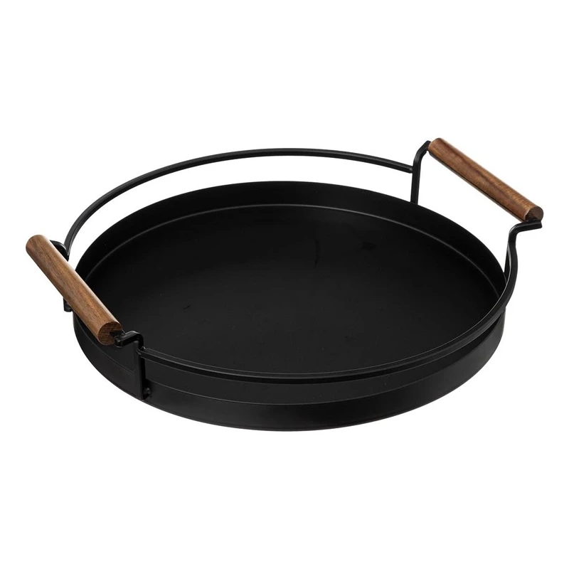 Paliktnis apaļš met blackacia 36cm