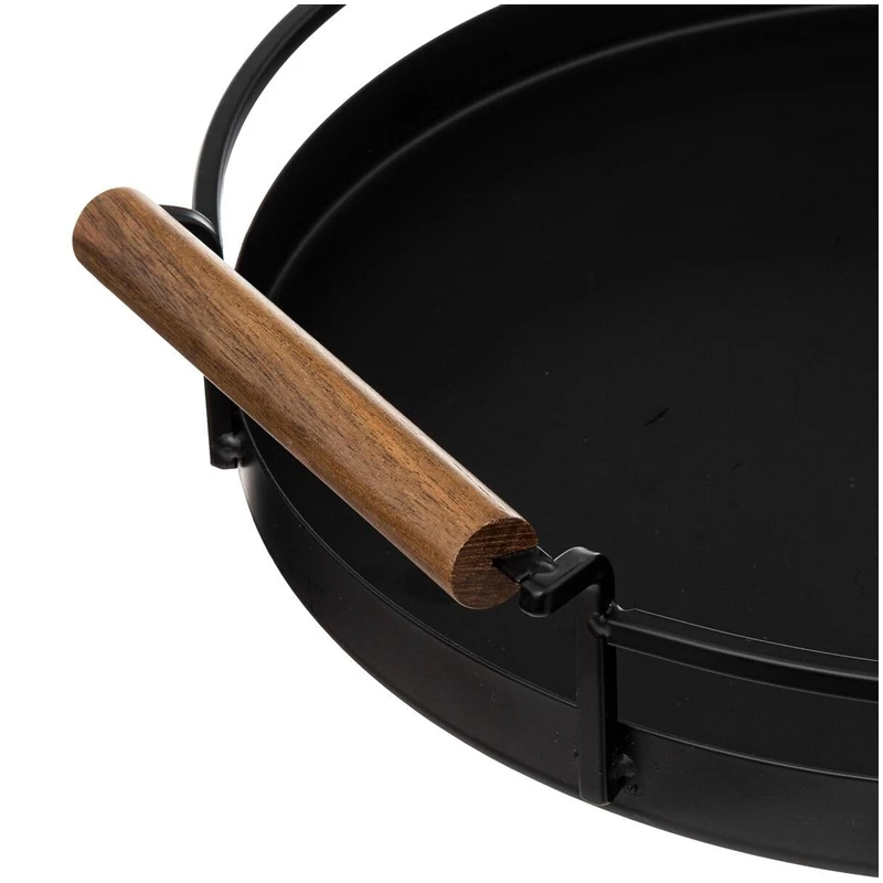 Paliktnis apaļš met blackacia 36cm