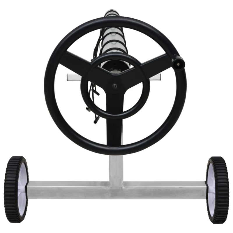 vidaXL baseina pārklāja stiprinājums, nerūsējoša tērauda pamatne