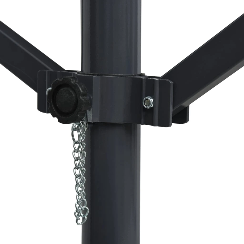 vidaXL brīvi stāvoša nojume, 400x300 cm, antracītpelēka