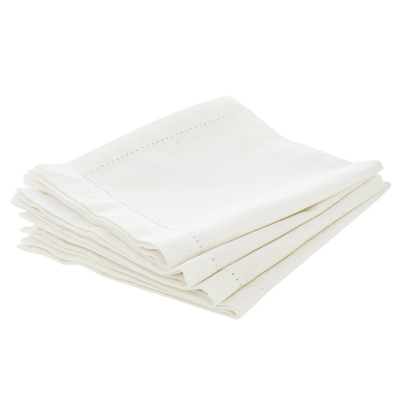 Salvete chambray balta 40x40x4