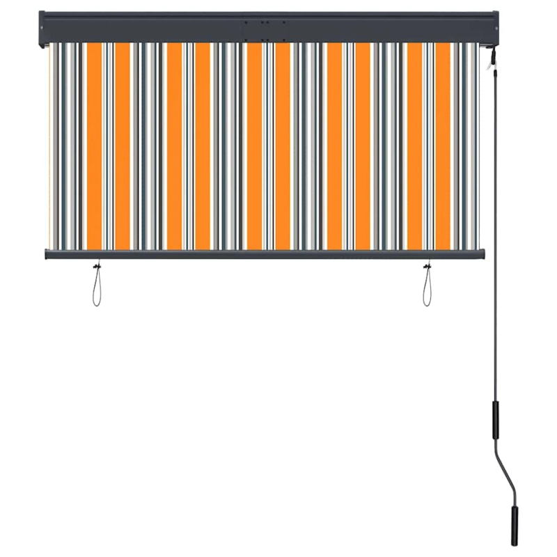 vidaXL āra ruļļu žalūzija, 120x250 cm, dzeltena un zila