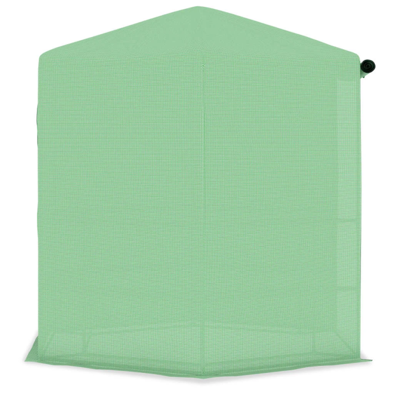 vidaXL siltumnīca ar plauktiem, tērauds, 227x223 cm