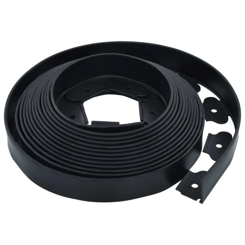 vidaXL zāliena apmale ar 30 mietiņiem, elastīga, 10 m, 5 cm