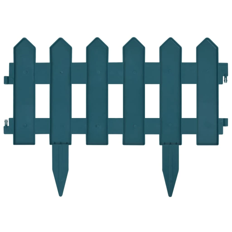 vidaXL zāliena apmales, 25 gab., zaļas, 10 m, PP