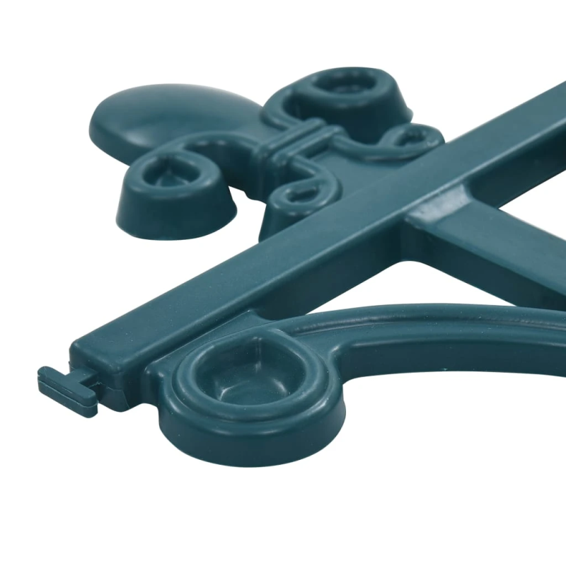 vidaXL zāliena apmales, 16 gab., zaļas, 10 m, PP