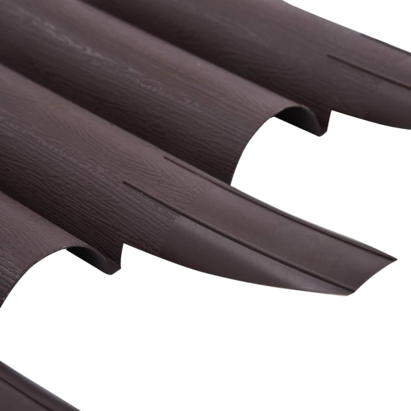 vidaXL zāliena apmales, 36 gab., brūnas, 10 m, PP