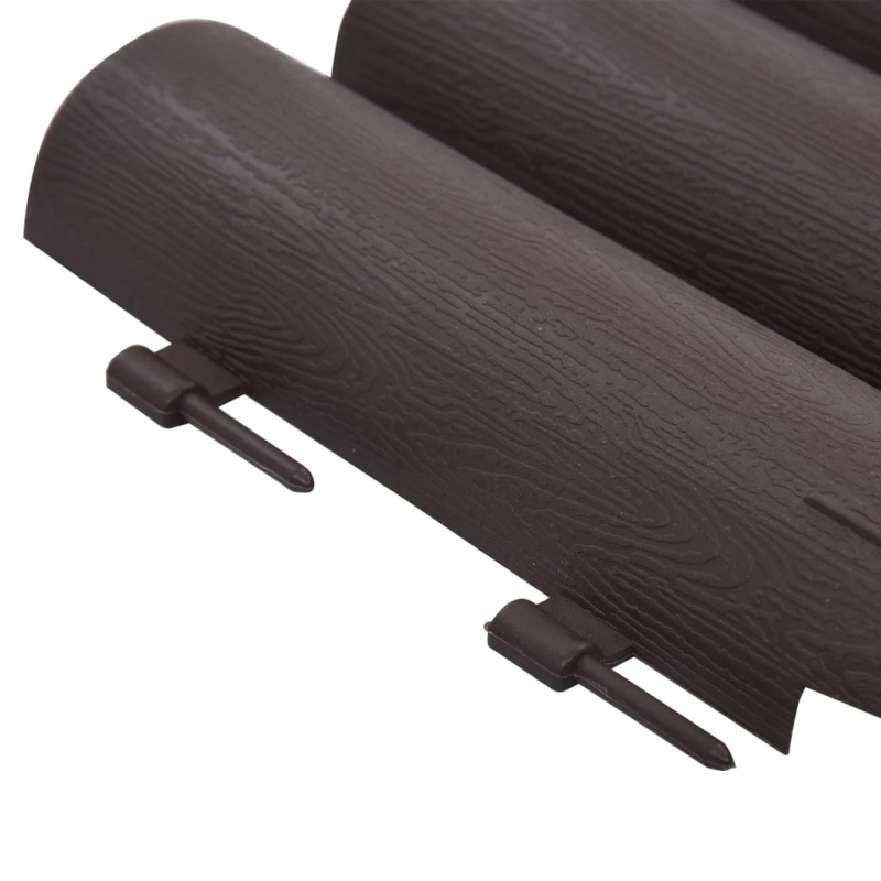 vidaXL zāliena apmales, 36 gab., brūnas, 10 m, PP