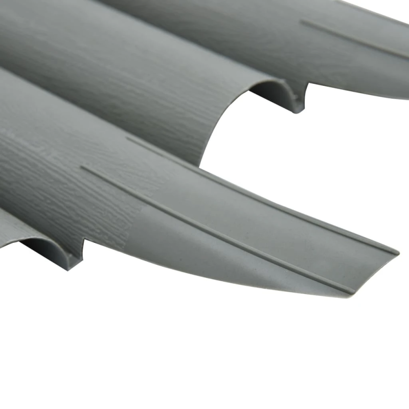 vidaXL zāliena apmales, 36 gab., pelēkas, 10 m, PP