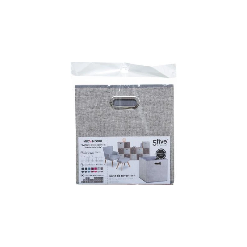 Mantu kaste 31x31cm smilškrāsā