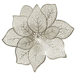 Placemat flower152721dgold d44cm