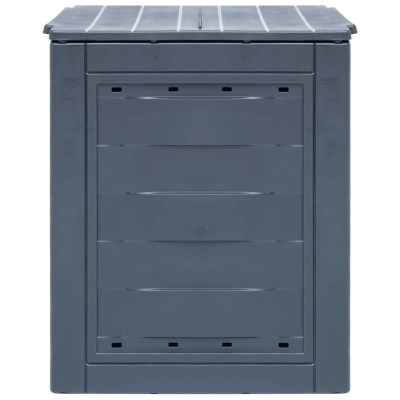 vidaXL dārza komposta kastes, 2 gab., pelēkas, 60x60x73 cm, 520 L