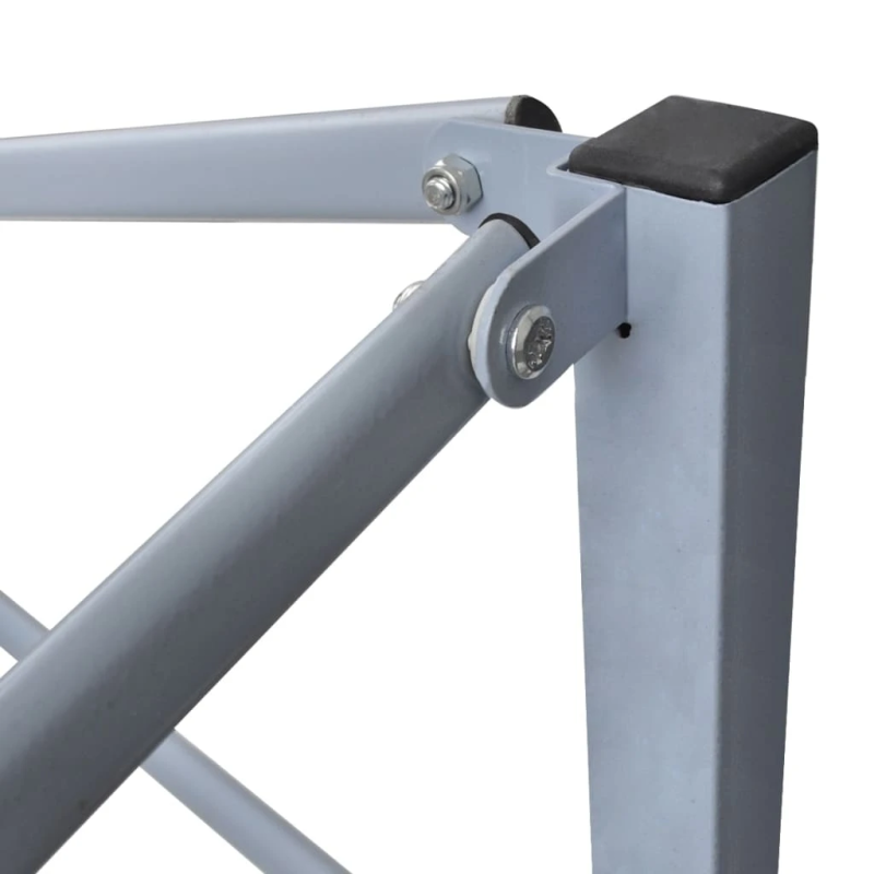 vidaXL saliekama nojume ar 4 sienām, zila, 2x2 m, tērauds