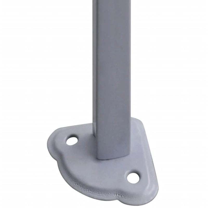 vidaXL saliekama nojume ar 2 sienām, krēmkrāsa, 2x2 m, tērauds