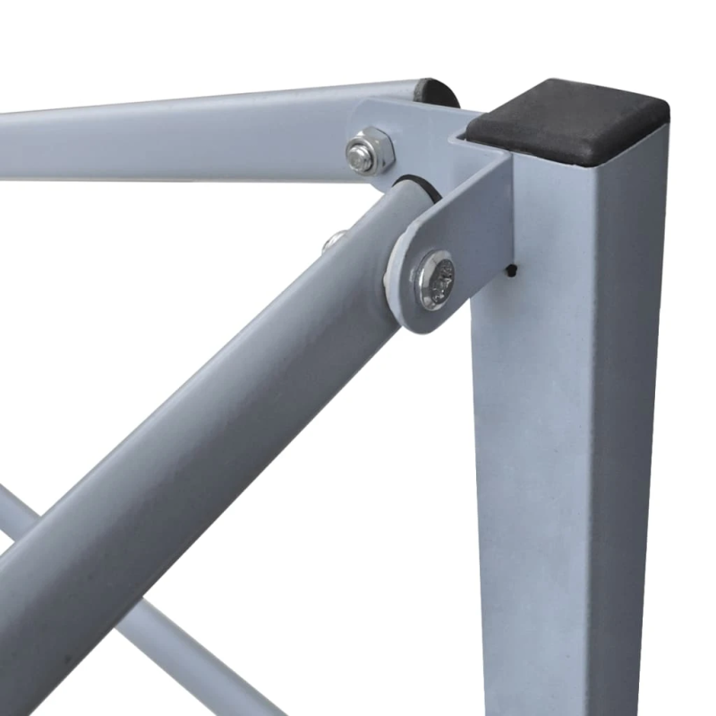 vidaXL saliekama nojume, profesionāla, antracītpelēka, 2x2 m, tērauds