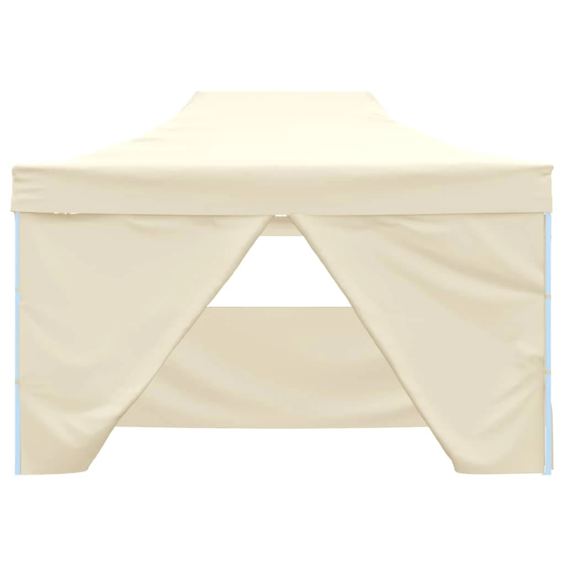 vidaXL saliekama nojume ar 4 sienām, krēmkrāsa, 3x4 m, tērauds