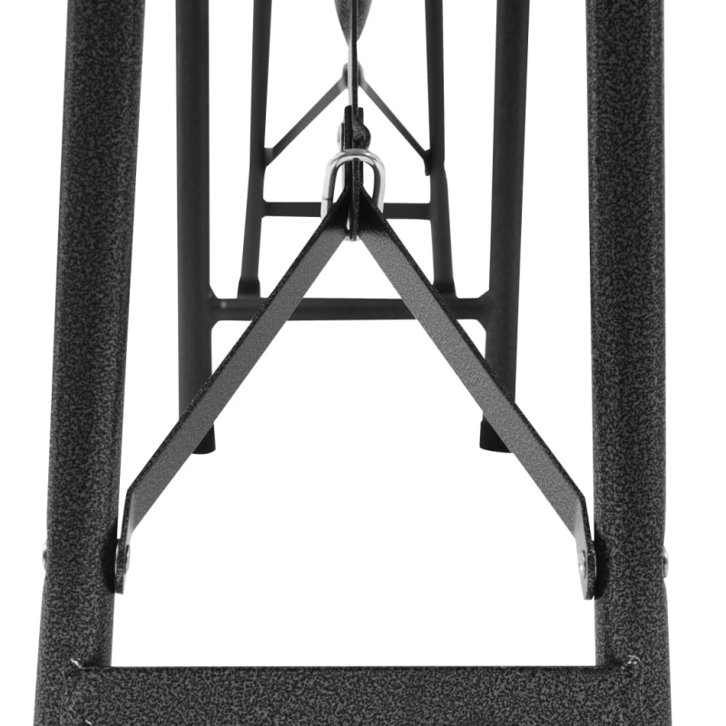 vidaXL saliekami dārza soli, 2 gab., 180 cm, HDPE, melni