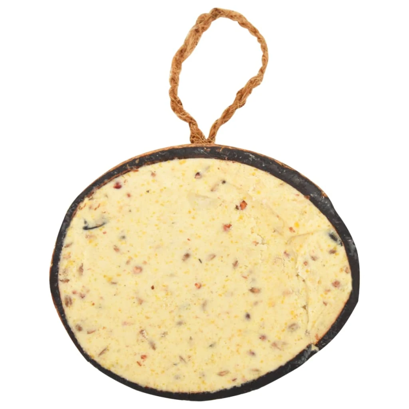 vidaXL putnu barība, pildītas kokosriekstu pusītes, 10 gab., 290 g