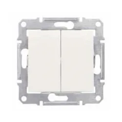 Slēdzis schneider asfora 1+1 b-r krem