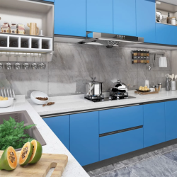 vidaXL mēbeļu līmplēve, debeszila, 500x90 cm, PVC