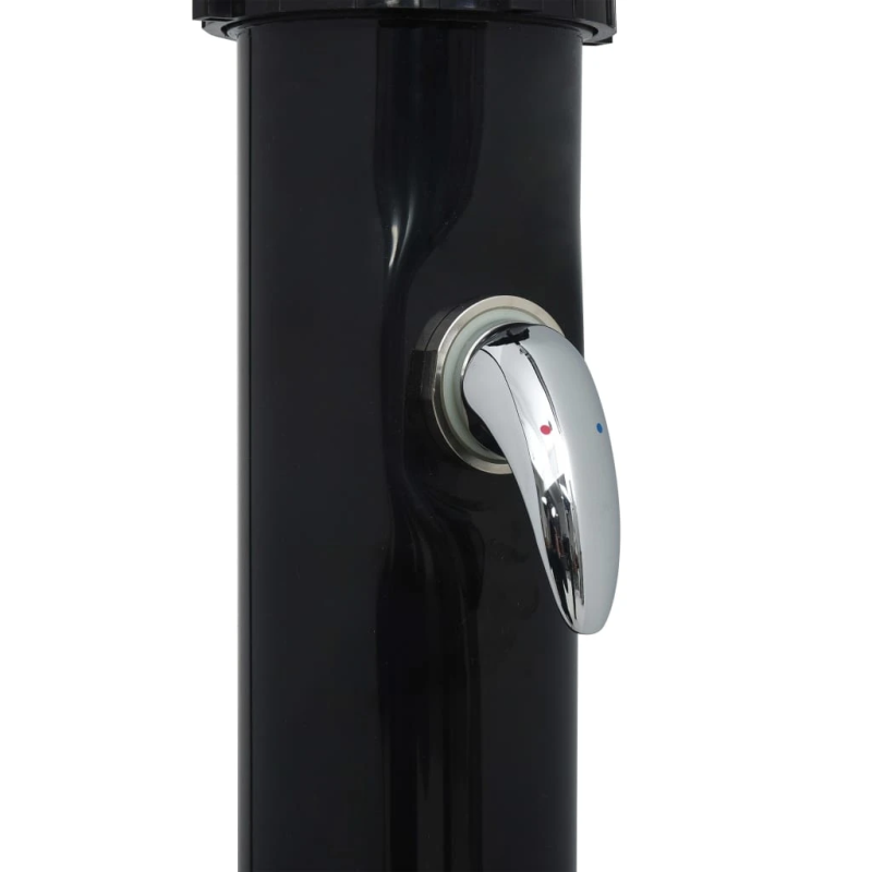 vidaXL solārā duša, melna, 220 cm, 20 L