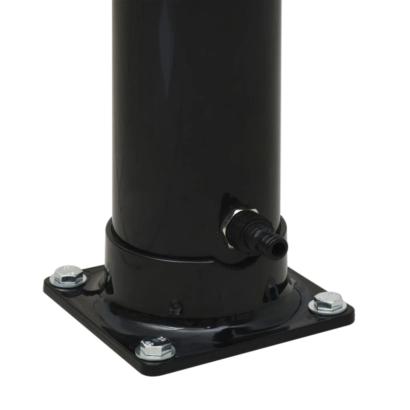 vidaXL solārā duša, melna, 220 cm, 20 L