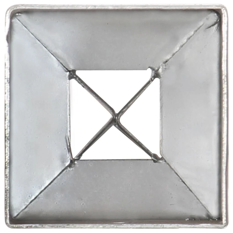 vidaXL zemes mietiņi, 12 gab., sudraba krāsa, 7x7x90 cm, tērauds