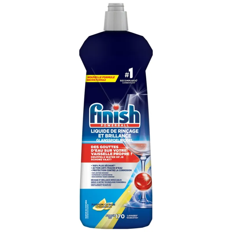 Finish Power trauku mazgājamās mašīnas skalošanas līdzeklis ar citronu smaržu 800ml