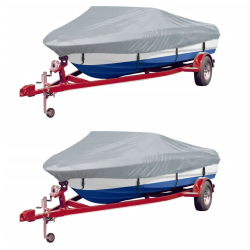 vidaXL laivas pārklāji, 2 gab., pelēki, 427-488 cm, platums - 229 cm