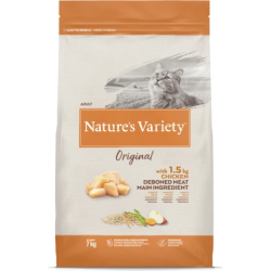 Natures Variety Nature's Variety Cat Original Chicken 7 kg - sausā barība ar vistu pieaugušiem kaķiem