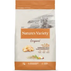 Natures Variety Nature's Variety Cat Original Chicken 7 kg - sausā barība ar vistu pieaugušiem kaķiem