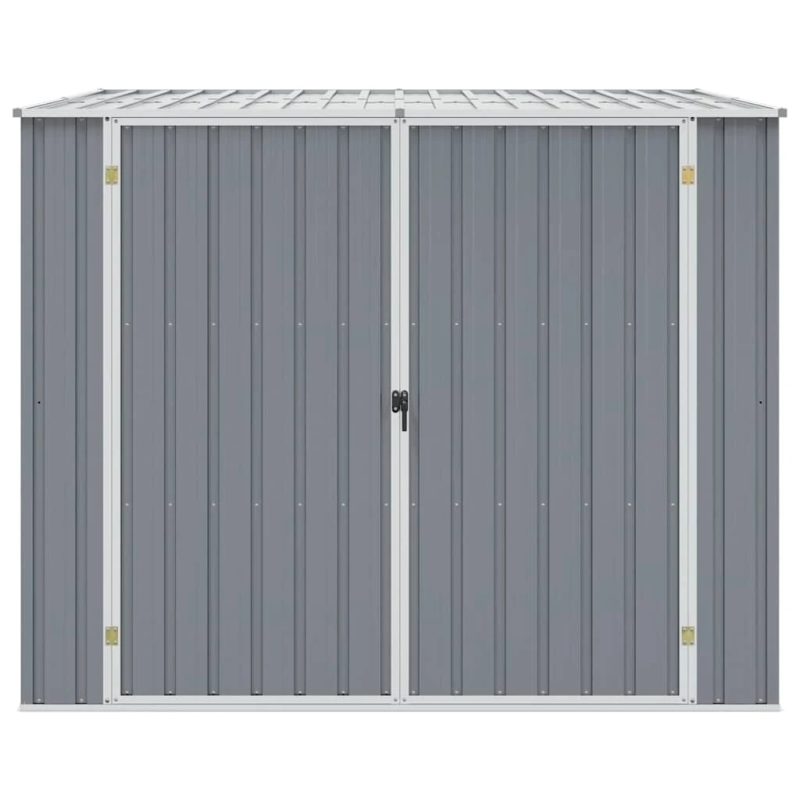 vidaXL dārza šķūnis, pelēks, 195x198x159 cm, cinkots tērauds