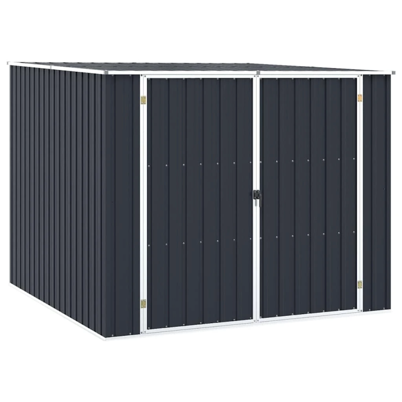 vidaXL dārza šķūnis, antracītpelēks, 195x198x159 cm, cinkots tērauds