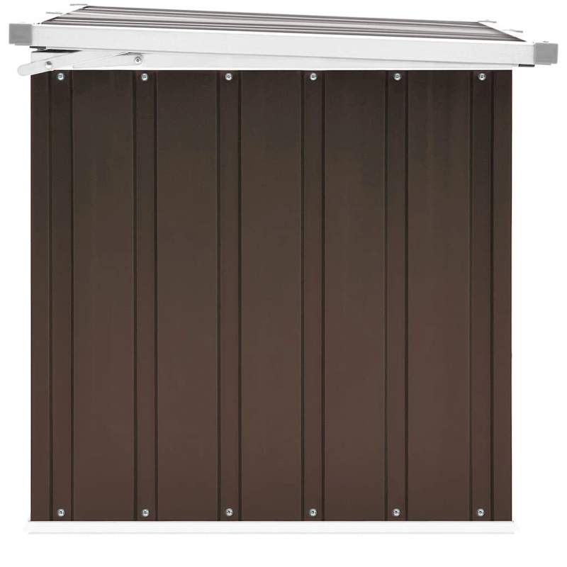 vidaXL dārza uzglabāšanas kaste, brūna, 109x67x65 cm