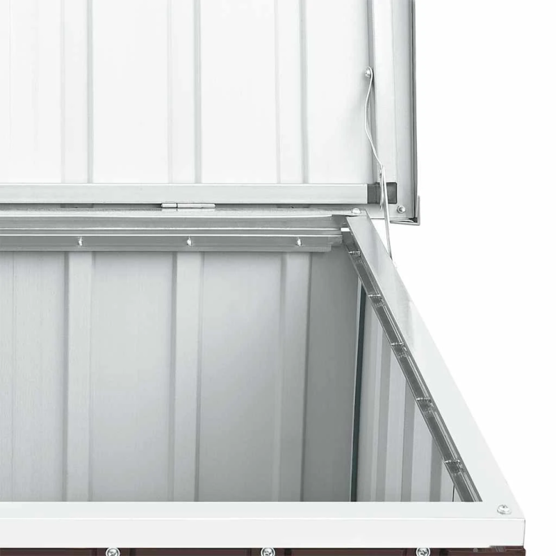 vidaXL dārza uzglabāšanas kaste, brūna, 129x67x65 cm