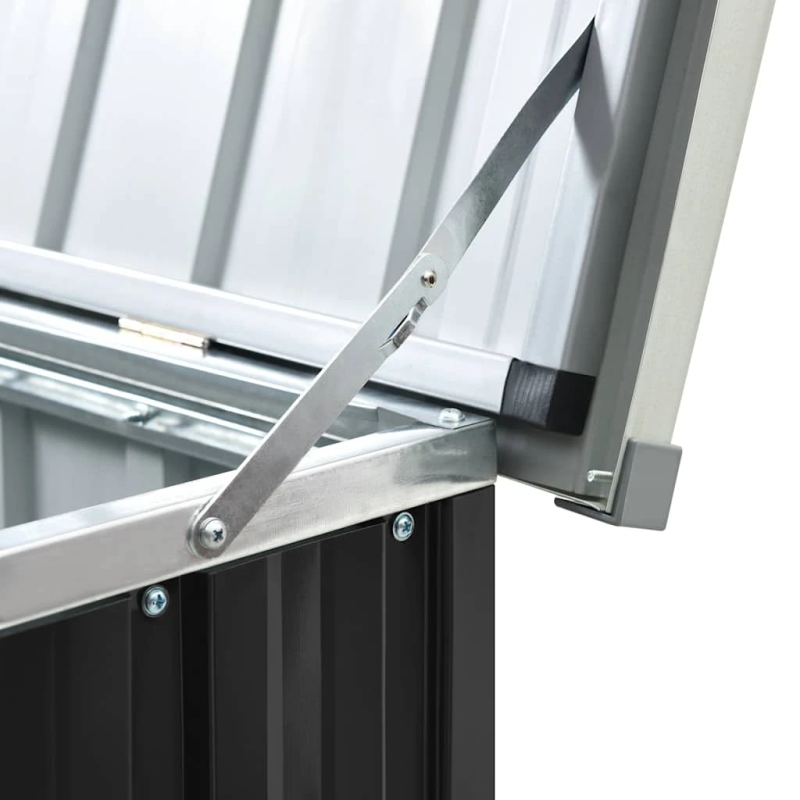 vidaXL dārza uzglabāšanas kaste, antracītpelēka, 171x99x93 cm