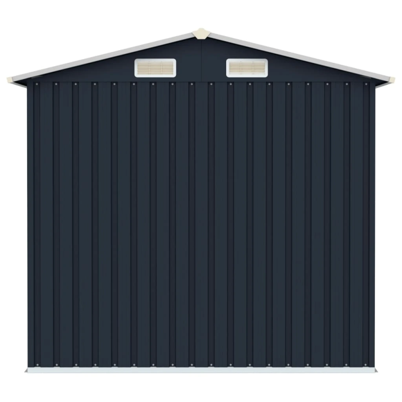 vidaXL dārza šķūnis, antracītpelēks, 205x129x183 cm, cinkots tērauds