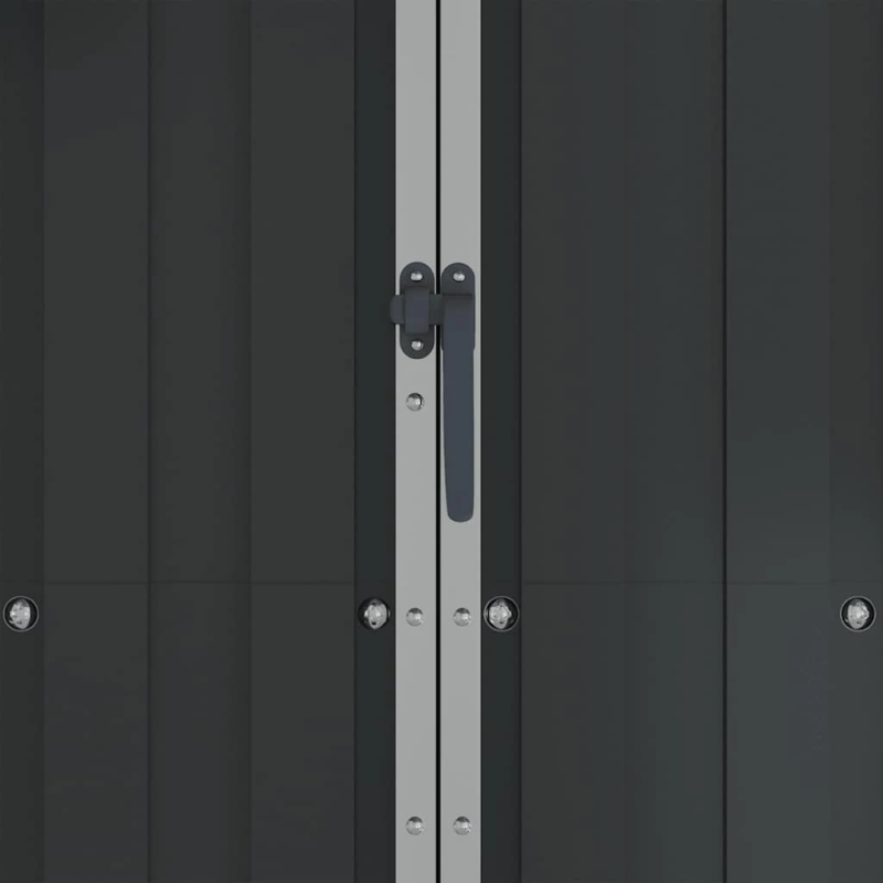 vidaXL dārza šķūnis, antracītpelēks, 116x45x175 cm, cinkots tērauds